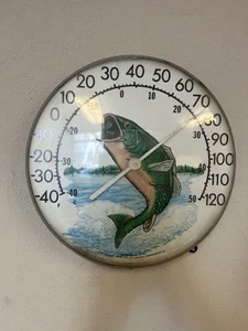 Vintage The Original Jumbo Dial Bass Thermometer by The Ohio Thermometer Co. - Picture 1 of 6