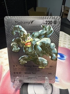 Machamp V Silver Foil Fan Art Card Hp230 Revenge Buster 072/169 💥💥💥 - Picture 1 of 2