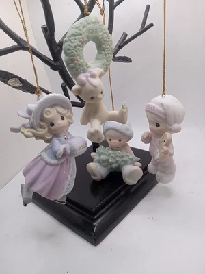 Lote de 4 adornos Precious Moments 2 nuestros 1988, 1993 y 2002 Foto 1 de 4