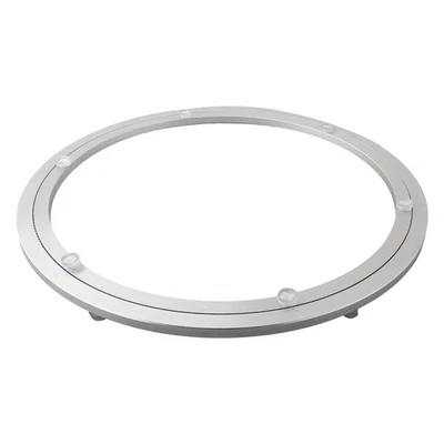 Rotating Bearing 12-39cm 1pcs Aluminium Alloy For Kitchen Dining Table Silver - Image 1 of 4