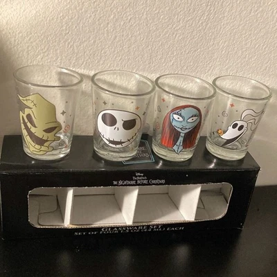 Juego de cristalería de chupito Pesadilla antes de Navidad de 1,5 onzas 4 piezas Foto 1 de 4