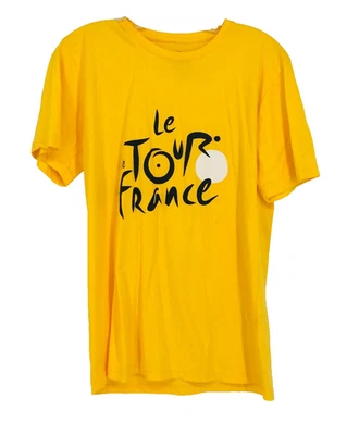Camiseta Oficial Le Tour De France Amarillo Algodón Entrenamiento Ciclismo Adulto Talla S/M Foto 1 de 4
