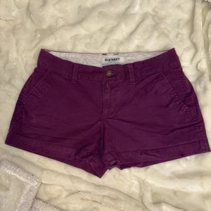 Lot of 2 old Navy hang ten Women’s junior Shorts Size 0 purple/yellow - Picture 1 of 17
