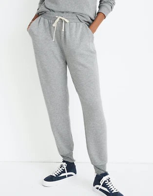 MADEWELL WOMEN'S HEATHER GRAY TROUSER SWEATPANTS JOGGER Sz M - Image 1 of 4