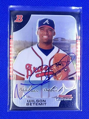 Tarjeta Bowman 2005 cromada Wilson Betemit automática #BDP14 Atlanta Braves (2024 HA) Foto 1 de 2