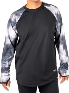 BlackStrap Therma Crew Top Men's Baselayer Top, Glitch Gray, Medium - Picture 1 of 3