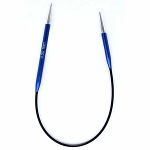 KnitPro Zing Metal 25cm Fixed Circular Knitting Needles Aluminium Full Range - Picture 1 of 12