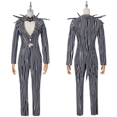 Movie The Nightmare Before  Jack Skellington Adult Christmas Cosplay Costume - Image 1 of 4