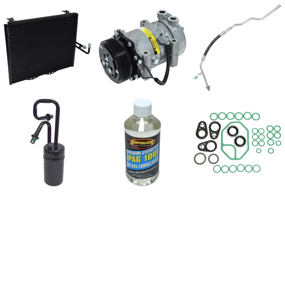Kit de compresor de aire acondicionado UAC para Jeep TJ 1997-1998 Foto 1 de 1