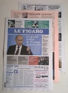 LE FIGARO N°21 023 du 05/03/2012 - Le grand retour de Poutine au Kremlin - Picture 1 of 10