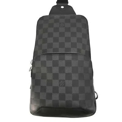 LOUIS VUITTON Avenue Sling Damier Graphite Backpack Bag Black - Image 1 of 4