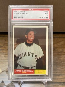 Juan Marichal 1961 Topps #417 PSA 7 NM (Nicely Centered)