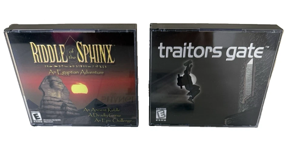 2 (PC/Apple Mac, 2000) Dreamcatcher Games Riddle of the Sphinx  & Traitors Gate - Image 1 of 4