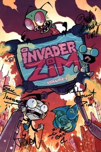 Invader Zim 8x12 Photo Cast x5 Signed JSA Certified Autograph - Picture 1 of 3