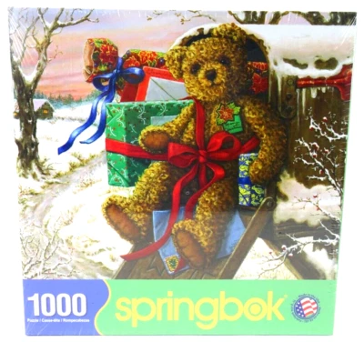 Springbok Puzzle 1.000 Pezzi Consegna Vacanze Orsacchiotto SIGILLATO IN FABBRICA - Immagine 1 di 4
