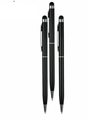 3 X Black Touch Screen Ball Point Stylus Pen For IPHONE IPAD And Android Phone - Image 1 of 2