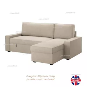 Divano letto VILASUND con COVER LUNGA SEDIA - beige collinare: 103.539.39, IKEA NUOVO CON SCATOLA - Foto 1 di 8