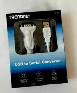 NEW TRENDnet TU-S9 USB to Serial Converter USB to RS-232 Male DB9 Serial Cable - Picture 1 of 2
