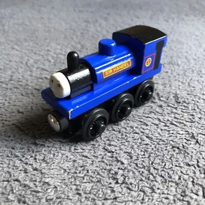 Thomas & Friends Wooden Railway Sir Handel Narrow Gauge Steam Engine - Blue 1997 - Picture 1 of 8