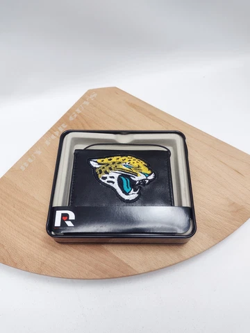 Jacksonville Jaguars NFL Embroidered Leather Billfold Wallet Cover