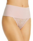 Spanx Womens Undie Tectable Lace Thong Size M Natural