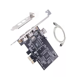 Karta PCIE FireWire PCI-e X1 na zewnętrzny kontroler adaptera IEEE 1394 4 porty - Zdjęcie 1 z 11