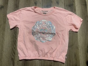 Juicy Couture Shirt, Youth Girls Size XL, Pink Silver, Short Sleeve - Picture 1 of 9