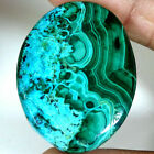 Malachite Chrysocolle en cabochon oval de 81,52Cts