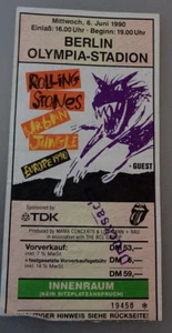 Eintrittskarte Rolling Stones Berlin Olympia-Stadion 6. Juni 1990 (89944) - Picture 1 of 2