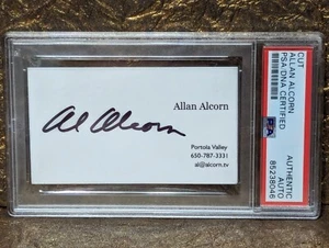Tarjeta de visita firmada por Allan Alcorn autógrafo Atari #3 creada por el empleado PONG PSA - Imagen 1 de 2