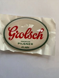 Grolsch Pilsner Oval Fisheye Badge, Beer Pump, Font, Bar, Pub, Mancave, Tbar Ale - Picture 1 of 1