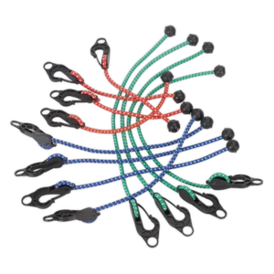 Assorted Tarpaulin Bungee Cord Set - 12pc (Genuine Sealey TARP12) - Picture 1 of 2