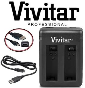 Dual Port USB Charger for AHDBT-401 GoPro Hero4 Hero 4 Battery - Picture 1 of 2