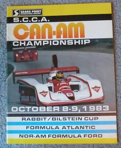 SCCA Can-Am Championship Race Program Oct. 8-9 1983 Searspoint Raceway Sonoma - Picture 1 of 6