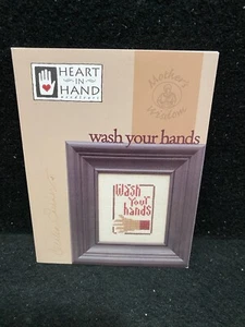 Heart in Hand Needlecraft Mother's Wisdom Wash Your Hands Chart - Picture 1 of 2