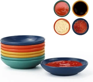PYRMONT Wheat Straw Dipping Bowls, 2 OZ Soy Sauce Dish & Bowls, Set of 8 - Picture 1 of 12