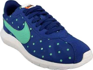 NIKE WOMEN'S W ROSHE LD-1000 POLKA DOT PRINT ROYAL BLUE SNEAKERS SIZE 5.5 - Picture 1 of 5