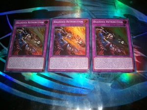 3x Branded Retribution 1st Edition Super Rare SDAZ-EN032 Yu-Gi-Oh! - Picture 1 of 1