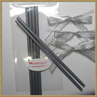 25pcs x (6" Silver Lollipop Stick + Bag + Silver Bows) for cake pops 