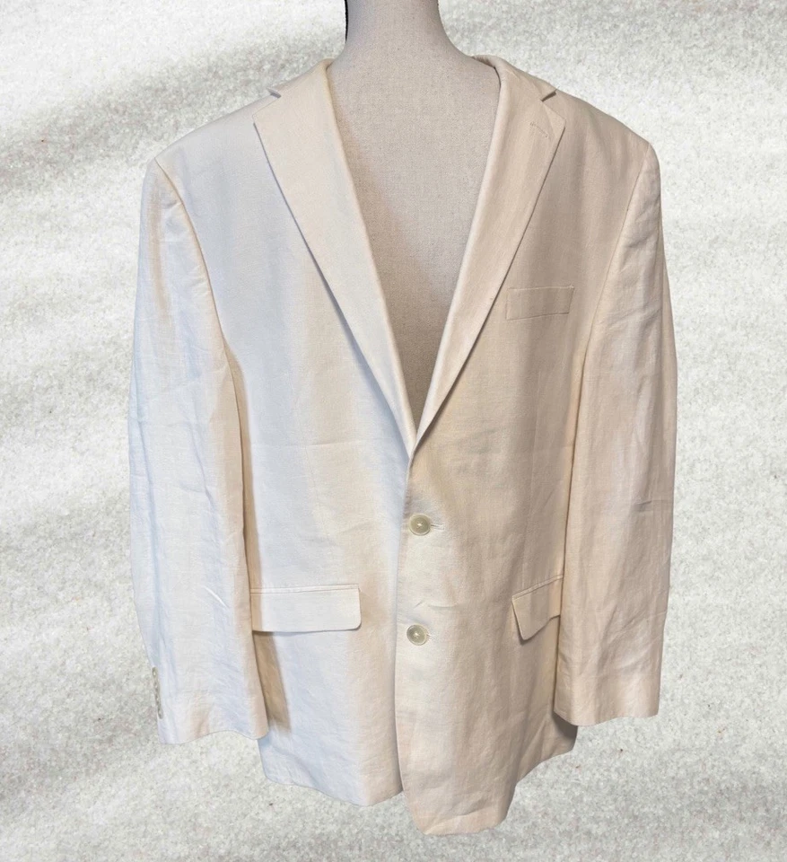 Abrigo Blazer Deportivo Ralph Lauren 100% Lino Para Hombre Chaqueta Informal Dos Botones Talla 46R Foto 1 de 4