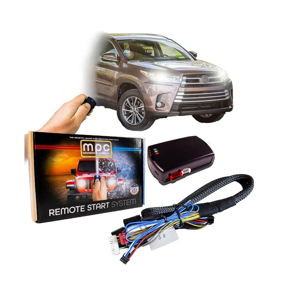 Remote Start Kit for Toyota Highlander 2014-2019 - Plug and Play, Push to Start — 第 1/4 张图片