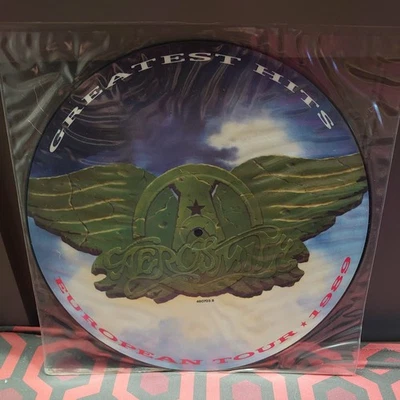 Aerosmith Greatest Hits Picture Disc Vinyl 12" Excellent Condition 1989 Tour  - Image 1 of 4