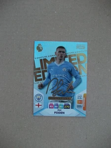 Panini Premier League Adrenalyn XL 2024 Plus - Phil Foden Limited Signature - Imagen 1 de 1