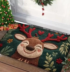 Weihnachts-Fußmatte, für draußen und drinnen, frohe Weihnachten, Fußmatte - Bild 1 von 1