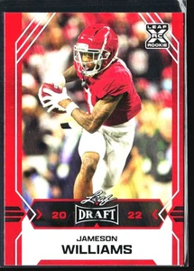 2022 Leaf Draft Red Jameson Williams Auto Detroit Lions #BA-JW3 - Picture 1 of 2