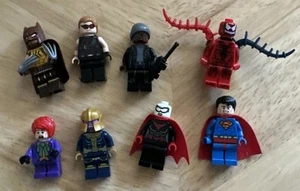 LEGO Marvel Super Heroes Minifigures Lot Of 8 Superman Batman Hawkeye Batwoman - Picture 1 of 4