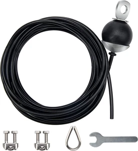 Cable Polea Fitness 196 Pulgadas, Cable Gimnasio en Casa Ajustable Repuesto para Polea - Imagen 1 de 12