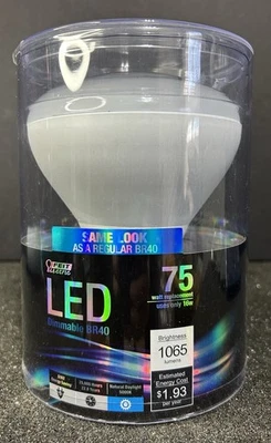 NEW FEIT LED Dimmable BR40 Bulb 1065 Lumens 1 bulb 75 W 5000K - Image 1 of 4