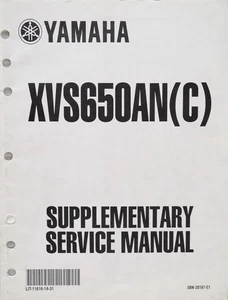 2001 Yamaha XVS650A V Star 650 Classic (XVS650AN/NC) Service Manual Supplement - Picture 1 of 3