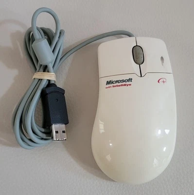 RARE Microsoft IntelliMouse w/IntelliEye 1.0 USB PS/2 Compatible P/N: X0491790 - Image 1 of 4